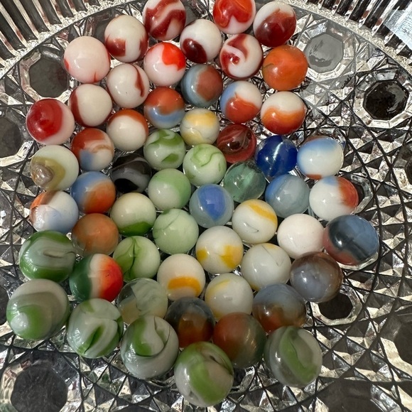Vintage Collection of 56 Gaming Marbles
